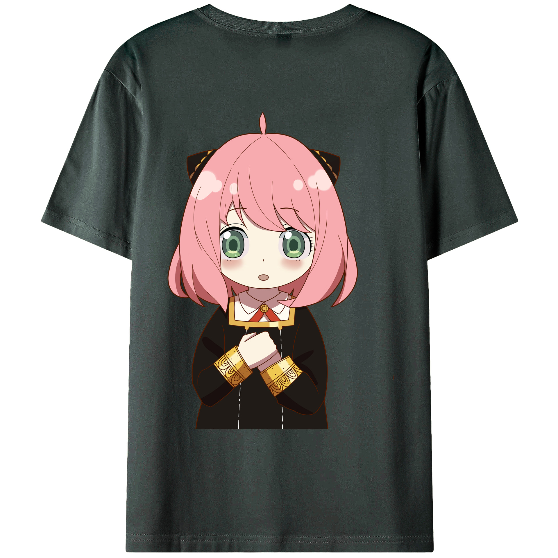 （画像用） SPY×FAMILY间谍家家酒 綿100％ メンズ半袖Tシャツ（バックプリント） 通気性